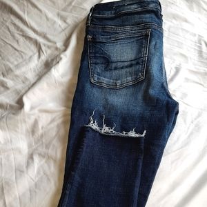 American Eagle ripped skinny jeans